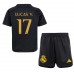 Tanie Strój piłkarski Real Madrid Lucas Vazquez #17 Koszulka Trzeciej dla dziecięce 2023-24 Krótkie Rękawy (+ szorty)